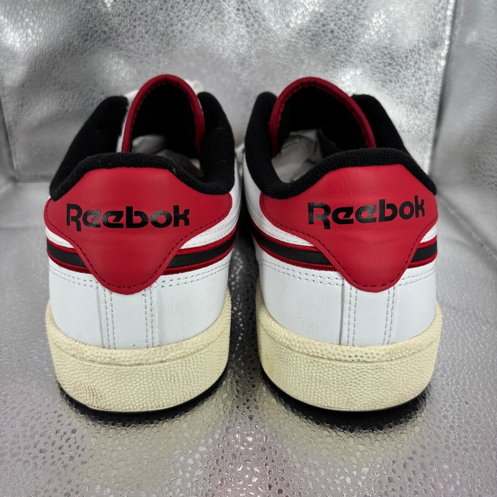 Reebok Club C Revenge Mens Sneakers White Red Black 1000200019 Size 11.5 - Picture 4 of 7